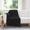 vidaXL &Uuml;berwurfdecke Schwarz 150 x 130 cm Fleece
