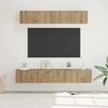 vidaXL TV-Schrankset Wandmontiert 5 pcs Artisan-Eiche Holzwerkstoff