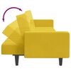 vidaXL Schlafsofa 2-Sitzer mit Fu&szlig;hocker Gelb Samt