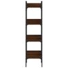 vidaXL B&uuml;cherregal 4 B&ouml;den Braun Eichen-Optik 35x30x138,5 cm