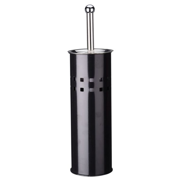 Excellent Houseware 2-tlg. Badaccessoires-Set Edelstahl Schwarz