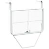 vidaXL Balkontisch Wei&szlig; 60x40 cm Stahl