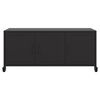 vidaXL TV-Schrank Schwarz 100,5x39x43,5 cm Stahl