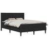 vidaXL Bettgestell mit Matratze mit Kopfteil Schwarz 120 x 190 cm Samt