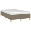 vidaXL Bettgestell ohne Matratze Taupe 120x190 cm Stoff