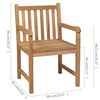 vidaXL Gartenst&uuml;hle 8 Stk. mit Gr&uuml;nen Kissen Massivholz Teak