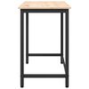 vidaXL Tisch Natur 80 x 50 x 77 cm Ingenieure Holz und Stahl
