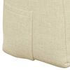 vidaXL R&uuml;cken Kissen Creme 180 x 24 x 50 cm Stoff