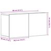 vidaXL TV-Schrank Schwarze Eiche 80 x 30 x 41 cm Holzwerkstoff