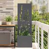 vidaXL Garten Sichtschutz-Leinwand Anthrazit 50 x 140 cm