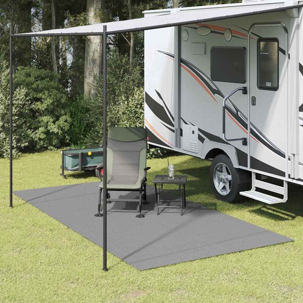 vidaXL Zeltteppich Anthrazit 500 x 350 cm Polyester