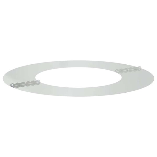 vidaXL geeignet f&uuml;r flachen Baumring Silber &Oslash;40 / 70 cm Verzinkter Stahl