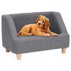 vidaXL Hundesofa Grau 60x37x39 cm Leinen