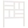 vidaXL Kopfteil Wei&szlig; 106x4x104 cm Massivholz Kiefer