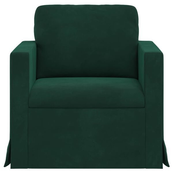 vidaXL Sofa Dunkelgr&uuml;n Gesamtabmessungen: 78 x 78 x 80 cm (B x T x H)