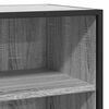 vidaXL Sideboard Grau Sonoma 68x35x76 cm Holzwerkstoff und Metall