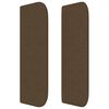vidaXL Boxspringbett mit Matratze Dunkelbraun 160x200 cm Stoff