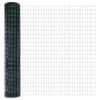 vidaXL Euro-Zaun mit Pfosten 10 x 1,5 m PVC-beschichteter Stahl Gr&uuml;n