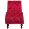vidaXL Chaiselongue Rot Samt