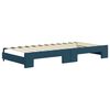 vidaXL Tagesbett Ausziehbar Blau 90x200 cm Samt