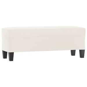 vidaXL Sitzbank Beige 100x35x41 cm Mikrofasergewebe