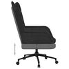 vidaXL Relaxsessel Schwarz Stoff