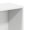vidaXL B&uuml;cherregal 2 F&auml;cher Wei&szlig; 40x30x76,5 cm Holzwerkstoff