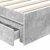 vidaXL Aufbewahrungsbett Beton Grau 75 x 190 cm Holzwerkstoff