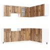 vidaXL 11-tlg. K&uuml;chenschrank-Set Lucca Altholz-Optik Holzwerkstoff