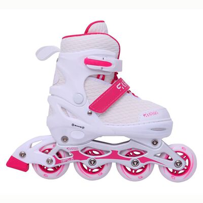 Street Rider Inline-Skates Verstellbar Pro Weiß Größe 28-32