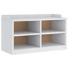 vidaXL Flurbank SANDNES Wei&szlig; 87x40x50 cm Massivholz Kiefer