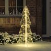 vidaXL Weihnachtsbaum mit 100 LEDs Warmes Wei&szlig; 120 cm Acryl