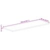 vidaXL Tischplatte 140x60x2,5 cm Rechteckig Raues Massivholz Mango