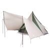 vidaXL Tipi Zelt mit Dach mit Speicher Gr&uuml;n 510 x 690 x 330 cm Taft