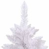 vidaXL K&uuml;nstlicher klappbarer Weihnachtsbaum Wei&szlig; 180 cm PVC und Stahl