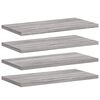 vidaXL Wandregale 4 Stk. Grau Sonoma 40x20x1,5 cm Holzwerkstoff