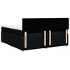 vidaXL Boxspringbett mit Matratze Schwarz 180x200 cm Stoff