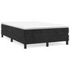 vidaXL Boxspringbett mit Matratze Schwarz 120x200 cm Samt