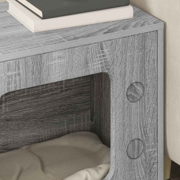 vidaXL Katzenhaus Graues Sonoma 51 x 30 x 52 cm Holzwerkstoff