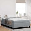 vidaXL Boxspringbett Hellgrau 120 x 200 cm Stoff