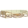 vidaXL Outdoor-Sofagarnitur 5 stk. Wei&szlig; und Creme