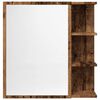 vidaXL Spiegelschrank Altholz-Optik 62,5x20,5x64 cm Holzwerkstoff