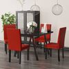 vidaXL Esszimmerst&uuml;hle 4 Stk. Weinrot PVC