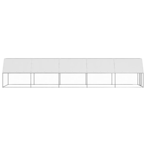 vidaXL Outdoor-H&uuml;hnerk&auml;fig 2x10x2 m Verzinkter Stahl