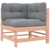 vidaXL 7-tlg. Garten-Lounge-Set mit Kissen Massivholz Douglasie
