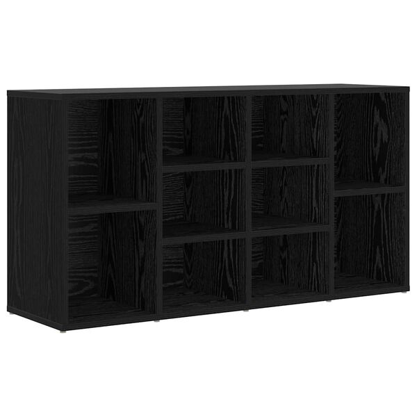 vidaXL Schuhbank Schwarz Eichen-Optik 103 x 30 x 54,5 cm Holzwerkstoff