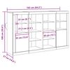 vidaXL LED-Sideboard Altholz 163 x 37 x 100 cm Holzwerkstoff