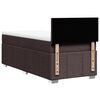 vidaXL Boxspringbett mit Matratze Dunkelbraun 80x200 cm Stoff