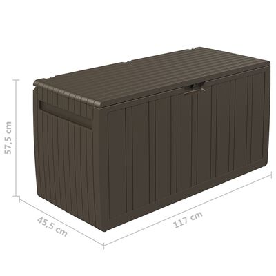 vidaXL Kissenbox Braun 117x45,5x57,5 cm 270 L