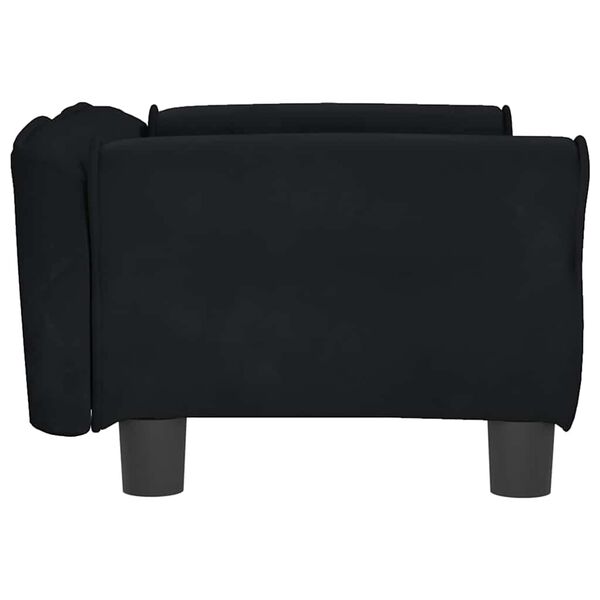 vidaXL Hundebett Schwarz 70x45x30 cm Samt